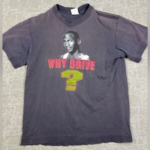 Vintage 90s Nike “Why Drive, You can Fly” Single Stitch Youth Medium T Shirt